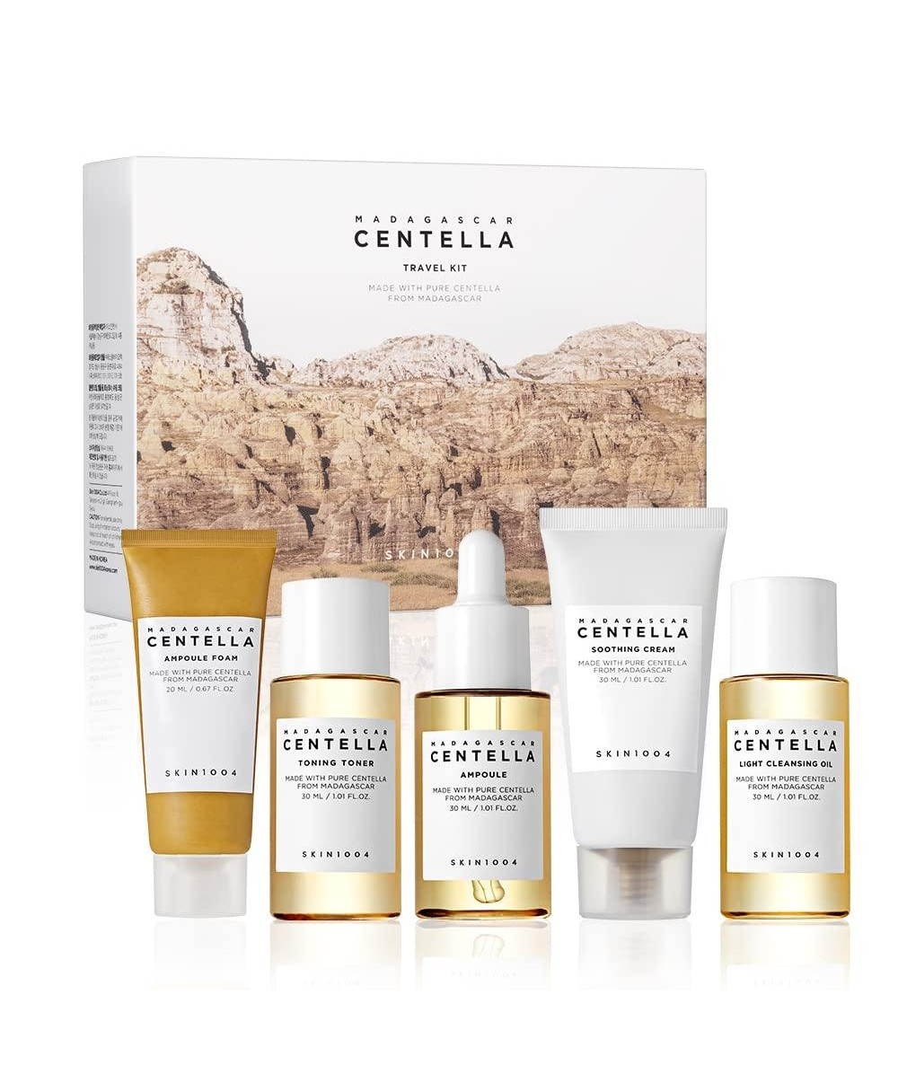 Madagascar Centella Travel Kit - Cleansing Oil 30 ml + Ampoule Foam 20 ml + Toning Toner 30 ml + Ampoule 30 ml + Cream 30 ml Madagascar Centella Travel Kit - Cleansing Oil 30 ml + Ampoule Foam 20 ml + Toning Toner 30 ml + Ampoule 30 ml + Cream 30 ml
